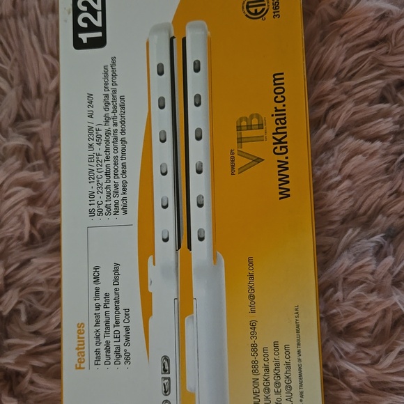 Brand new GK curve flat Iron titanium plate up to 450 Degrees - Picture 5 of 6